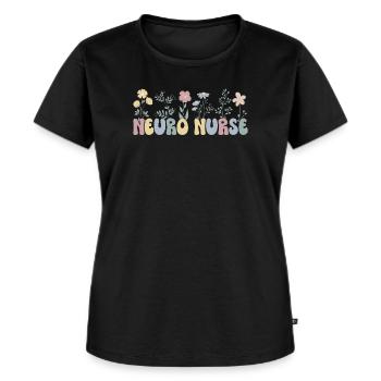 Neurologie Krankenschwester Neuro-Krankenpfleger - Frauen Premium Bio T-Shirt - Schwarz - Vorne - Selfina (174cm)