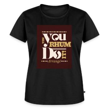 Yes We Rhum arrangé - T-shirt Premium bio Femme - noir - Devant - Selfina (174cm)