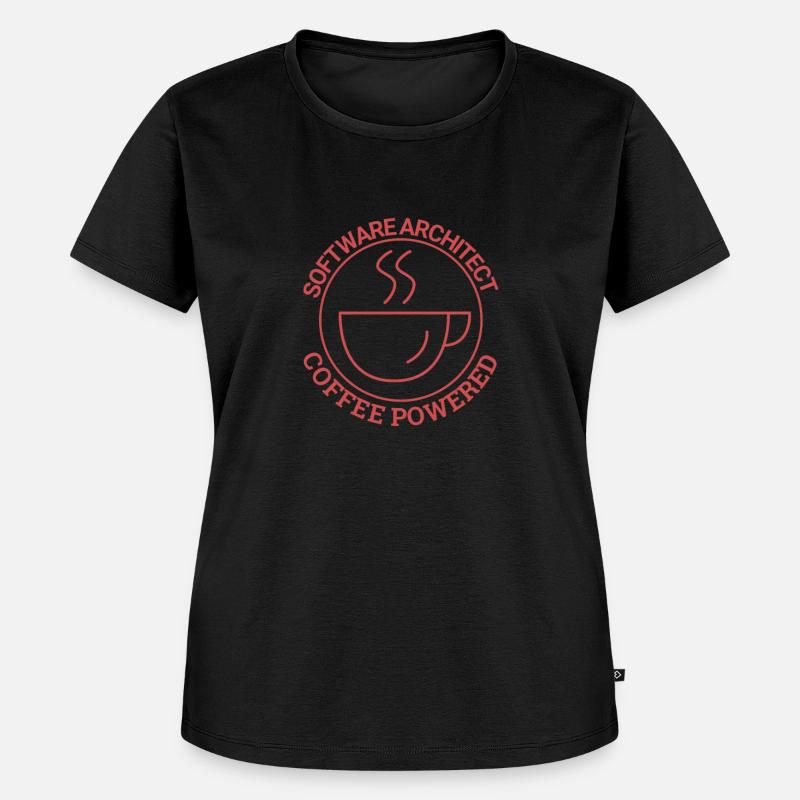 "Software Architect Coffee | Software Architecture" - Women's Premium Organic T-shirt - black