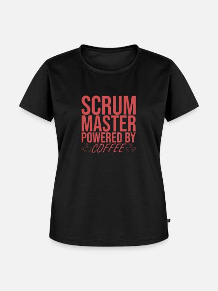 "Scrum Master Coffee | "Scrum Master"" - Frauen Premium Bio T-Shirt - Schwarz