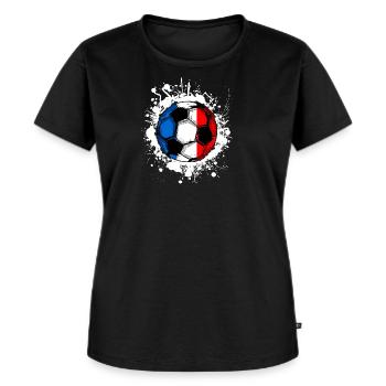 Frankreich Fußball - Frauen Premium Bio T-Shirt - Schwarz - Vorne - Selfina (174cm)