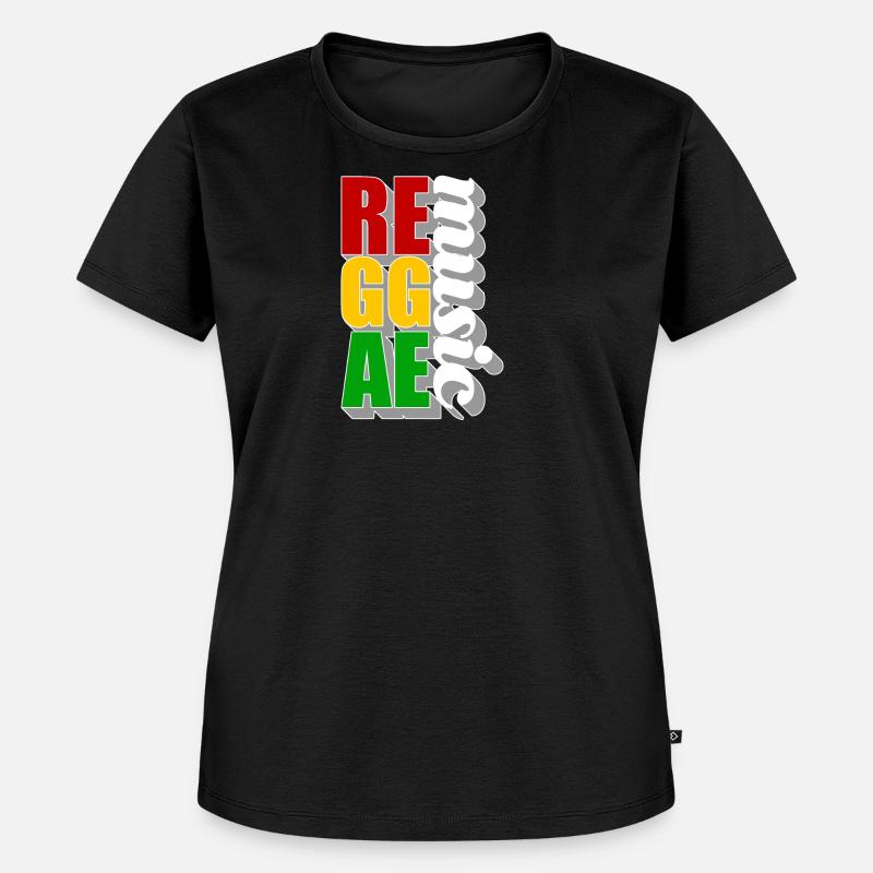 Reggae - Frauen Premium Bio T-Shirt - Schwarz