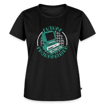Future Programmer Software Engineer Developer - Women's Premium Organic T-shirt - black - Front - Selfina (174cm)