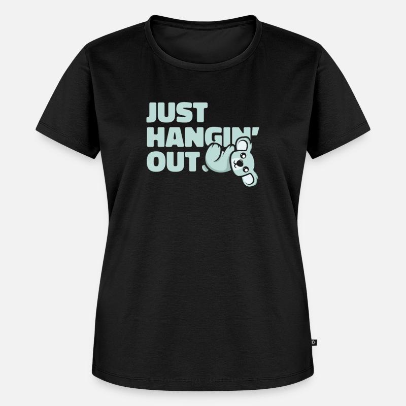 Bare hænge ud Koalabear Eucalyptus Lover Koala - Premium økologisk T-shirt til kvinder - sort