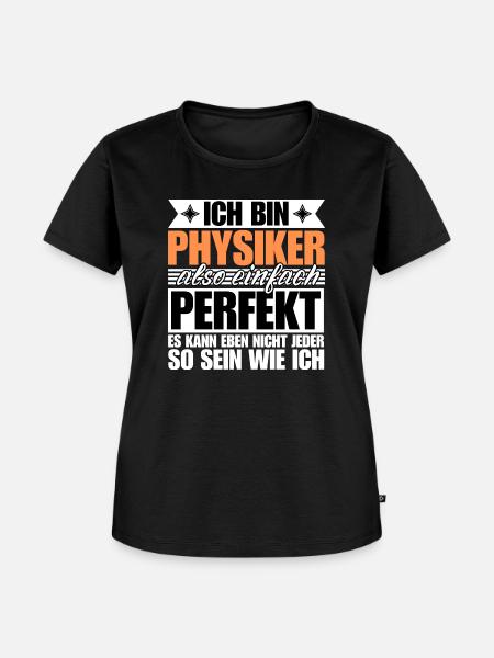 Perfekter Physiker - Frauen Premium Bio T-Shirt - Schwarz