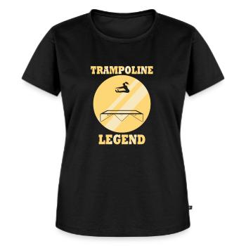 Trampoline Legend Bouncing Hobby Jumping - Women's Premium Organic T-shirt - black - Front - Selfina (174cm)