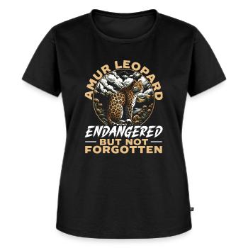 Espèces en voie de disparition, amoureux des animaux, bien-être animal - T-shirt Premium bio Femme - noir - Devant - Selfina (174cm)