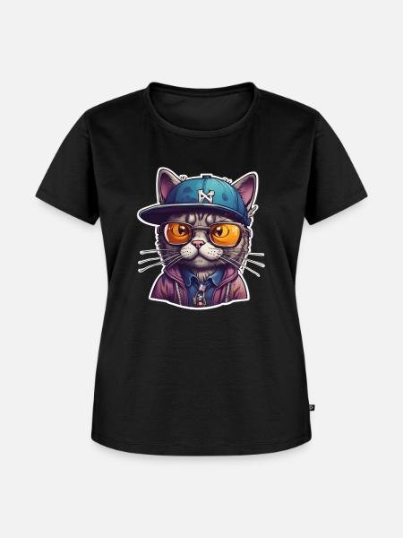 HIP HOP CHATTEN - Frauen Premium Bio T-Shirt - Schwarz