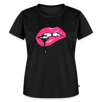 DIRTY MOUTH - Women's Premium Organic T-shirt - black - Front - Selfina (174cm)