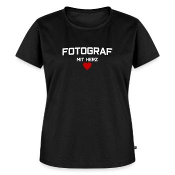 Fotograf - Frauen Premium Bio T-Shirt - Schwarz - Vorne - Selfina (174cm)