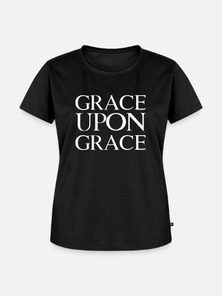 Grace Upon Grace - Frauen Premium Bio T-Shirt - Schwarz
