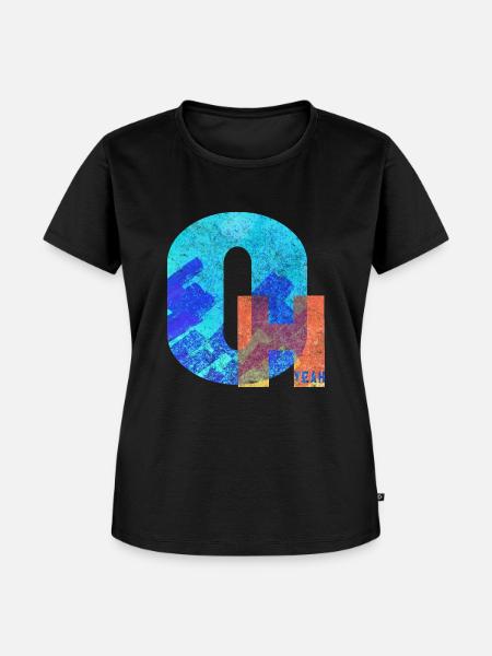 Oh Yeah - Frauen Premium Bio T-Shirt - Schwarz