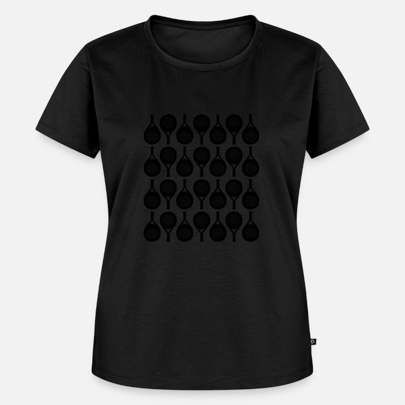 padel rackets pattern - Women's Premium Organic T-shirt - black