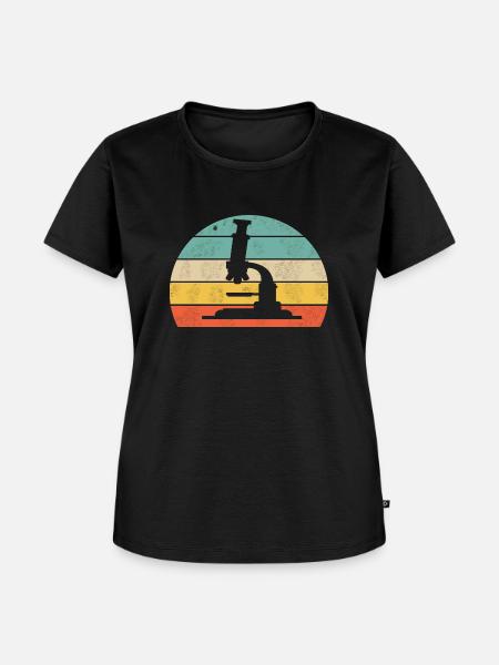 Mikroskop - Frauen Premium Bio T-Shirt - Schwarz