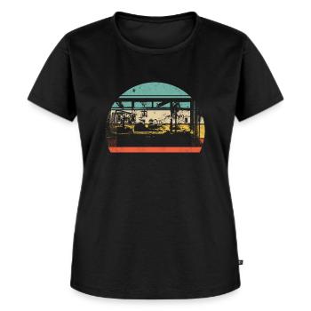 Lost place - Women's Premium Organic T-shirt - black - Front - Selfina (174cm)