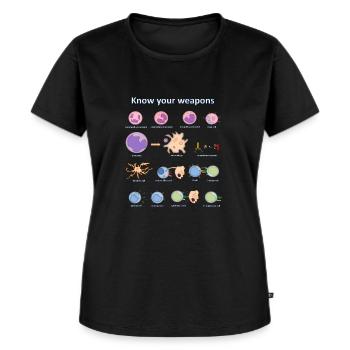 Immune system - Frauen Premium Bio T-Shirt - Schwarz - Vorne - Selfina (174cm)