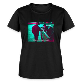 « Catch Real Criminals II » Conception de tuning automobile - T-shirt Premium bio Femme - noir - Devant - Selfina (174cm)