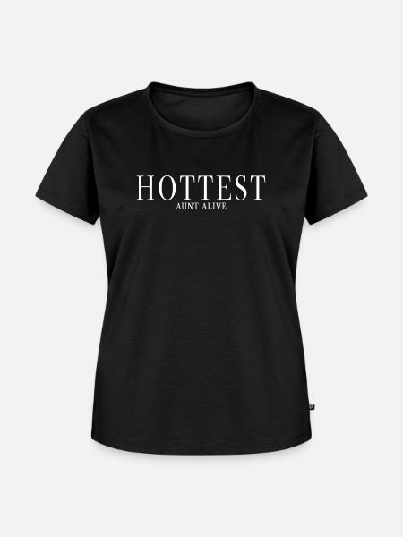 HOTTEST AUNT ALIVE - Frauen Premium Bio T-Shirt - Schwarz