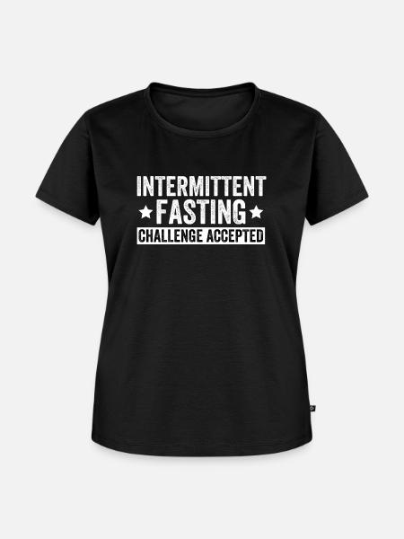 Intermittent Fasting Challenge Accepted - Frauen Premium Bio T-Shirt - Schwarz