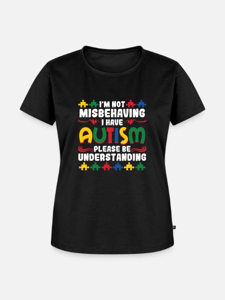 I'm Not Misbehaving - Frauen Premium Bio T-Shirt - Schwarz