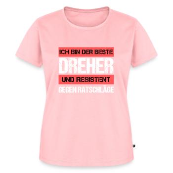 Resistenter Dreher - Frauen Premium Bio T-Shirt - Rosa - Vorne - AI Model Female 172 dark (172cm)