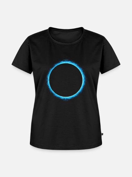 Blue Eclipse - Frauen Premium Bio T-Shirt - Schwarz