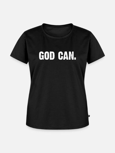 God Can - Frauen Premium Bio T-Shirt - Schwarz