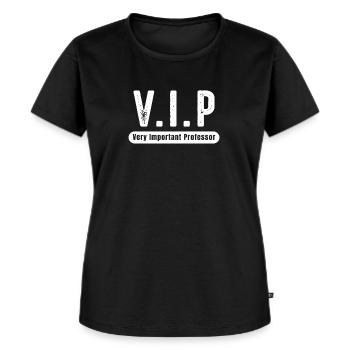 Professeur cadeau VIP Professeur - T-shirt Premium bio Femme - noir - Devant - Selfina (174cm)