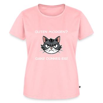 Good morning? Very thin ! -Cat - Women's Premium Organic T-shirt - rose - Front - AI Model Female 172 dark (172cm)