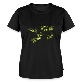 Olive - Women's Premium Organic T-shirt - black - Front - Selfina (174cm)