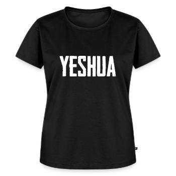 Yeshua Jesus Christ - Frauen Premium Bio T-Shirt - Schwarz - Vorne - Selfina (174cm)