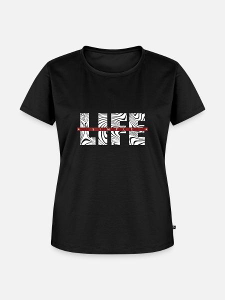 LIFE - SIMPLE - Frauen Premium Bio T-Shirt - Schwarz