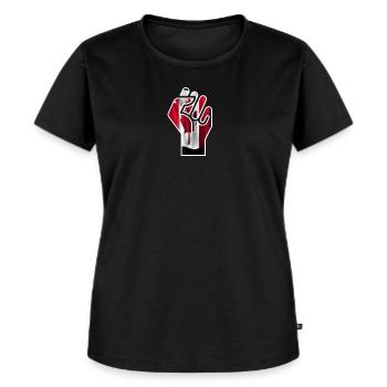 Canada Power Geschenk - Frauen Premium Bio T-Shirt - Schwarz - Vorne - Selfina (174cm)