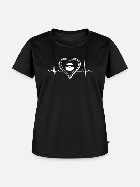 Burger - Frauen Premium Bio T-Shirt - Schwarz
