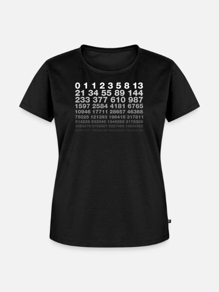 Fibonacci - Frauen Premium Bio T-Shirt - Schwarz