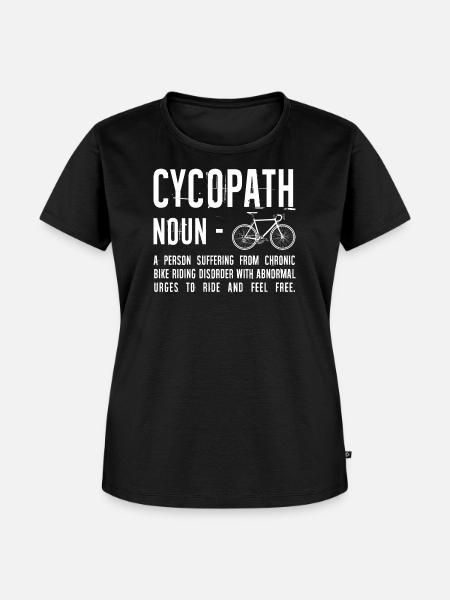Distressed Fahrrad Text Kunst - Frauen Premium Bio T-Shirt - Schwarz