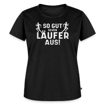 So Gut Sehen Läufer Aus - Frauen Premium Bio T-Shirt - Schwarz - Vorne - Selfina (174cm)