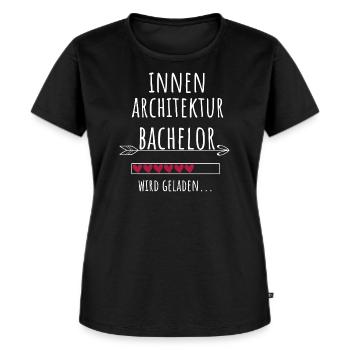 Innenarchitektur Bachelor Studium Geschenk - Frauen Premium Bio T-Shirt - Schwarz - Vorne - Selfina (174cm)