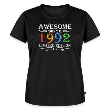 1992 - Born 1992 - Fantastic since 1992 - Women's Premium Organic T-shirt - black - Front - Selfina (174cm)