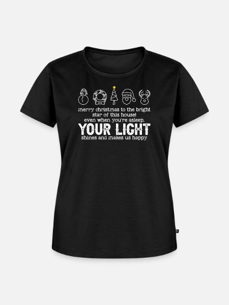 Frohe Weihnachten - Frauen Premium Bio T-Shirt - Schwarz