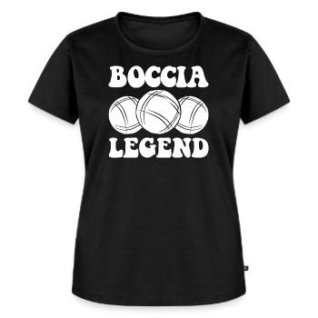 Boccia player Boccia ball and accessories Boccia - Women's Premium Organic T-shirt - black - Front - Selfina (174cm)