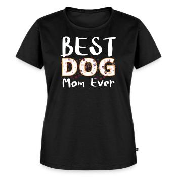 Meilleure Maman Chien - T-shirt Premium bio Femme - noir - Devant - Selfina (174cm)