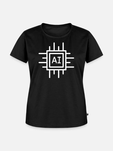 AI - Frauen Premium Bio T-Shirt - Schwarz