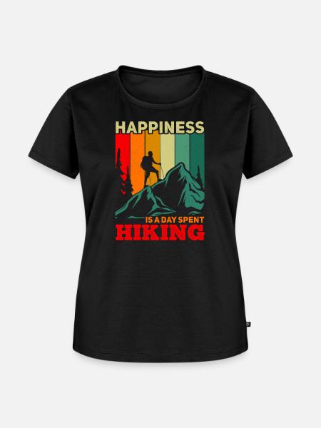 Wanderglück Farbpalette - Frauen Premium Bio T-Shirt - Schwarz