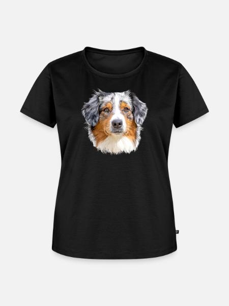 Australian Shepherd - Frauen Premium Bio T-Shirt - Schwarz