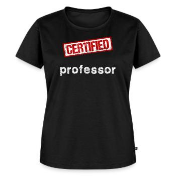 Professor - Women's Premium Organic T-shirt - black - Front - Selfina (174cm)