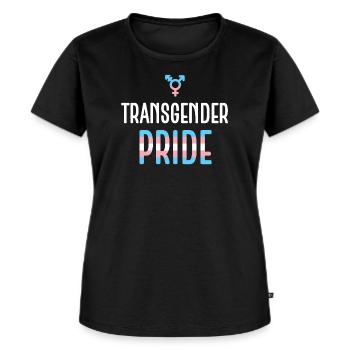 LGBTQ Pride Monat - Transgender Pride - Frauen Premium Bio T-Shirt - Schwarz - Vorne - Selfina (174cm)
