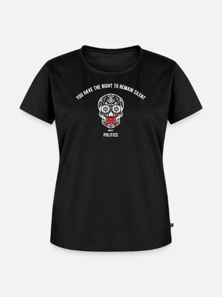 Droit de garder le silence - T-shirt Premium bio Femme - noir