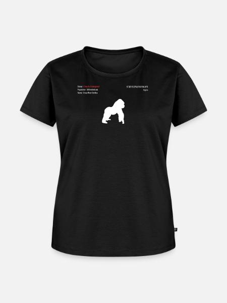 Gorilla - Frauen Premium Bio T-Shirt - Schwarz