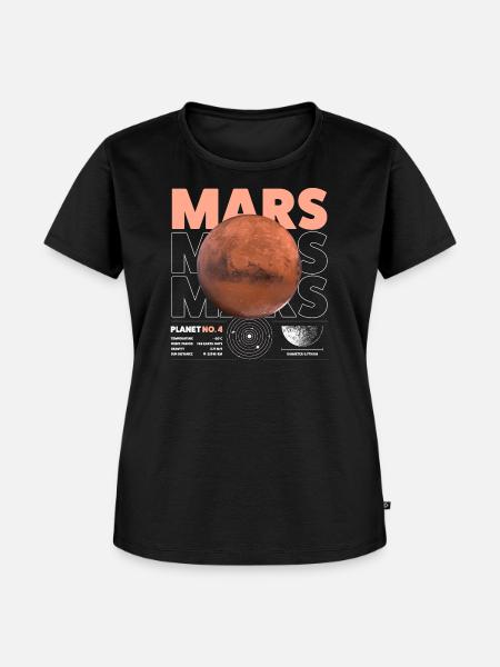 Mars details - Frauen Premium Bio T-Shirt - Schwarz